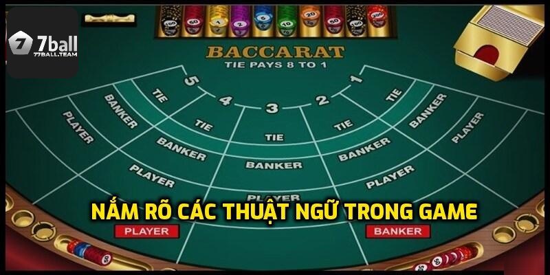 Các thuật ngữ trong baccarat