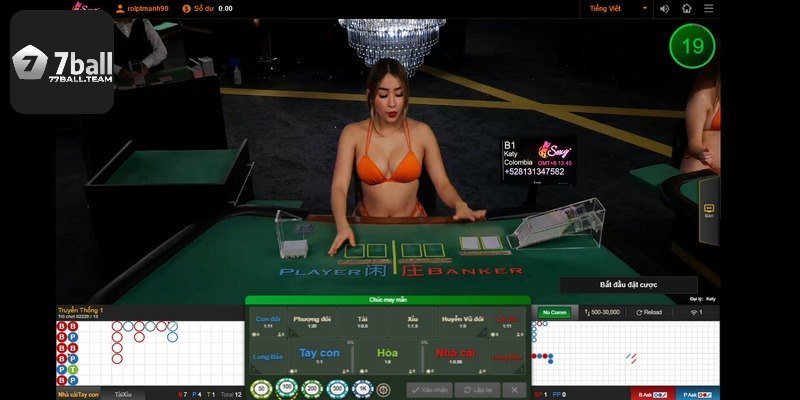 Giao lưu cùng dealer xinh đẹp khi chơi live casino